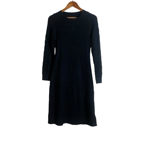 NWT! Gap black wool blend knit dress - Picture 1 of 9